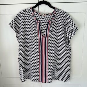 Joie Tashi Striped Silk Tank Top Blouse Small S